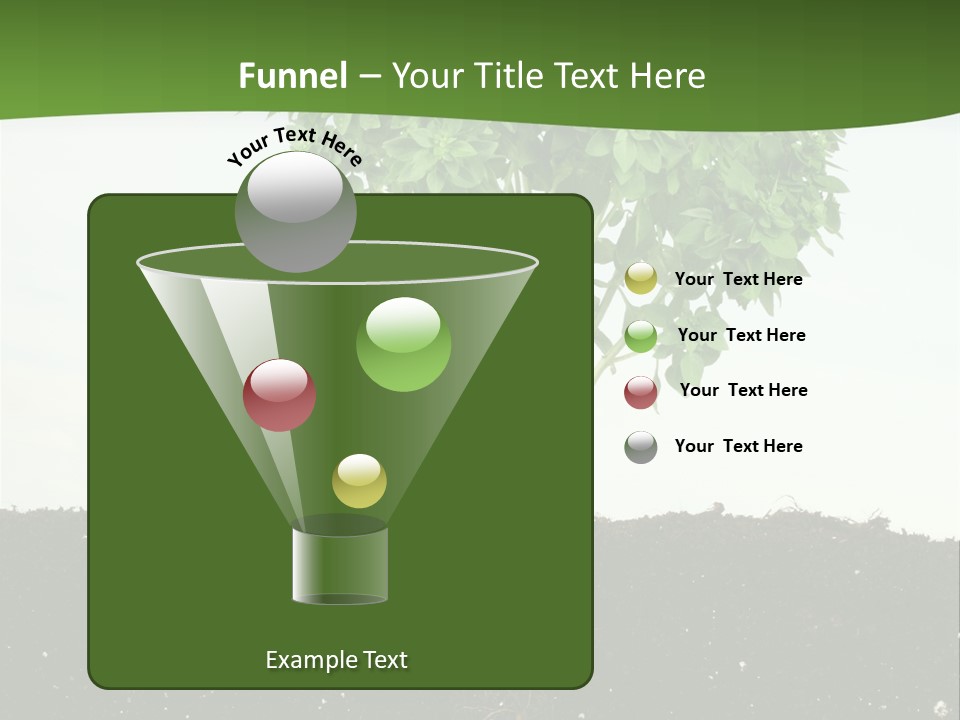 Brown Soil Flower PowerPoint Template