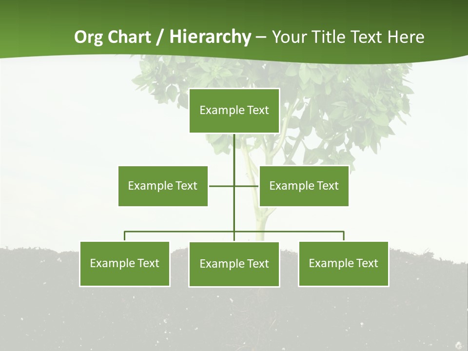 Brown Soil Flower PowerPoint Template