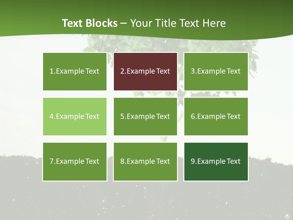 Brown Soil Flower PowerPoint Template