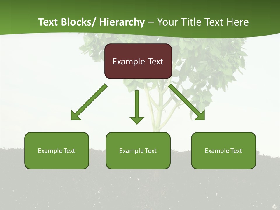 Brown Soil Flower PowerPoint Template
