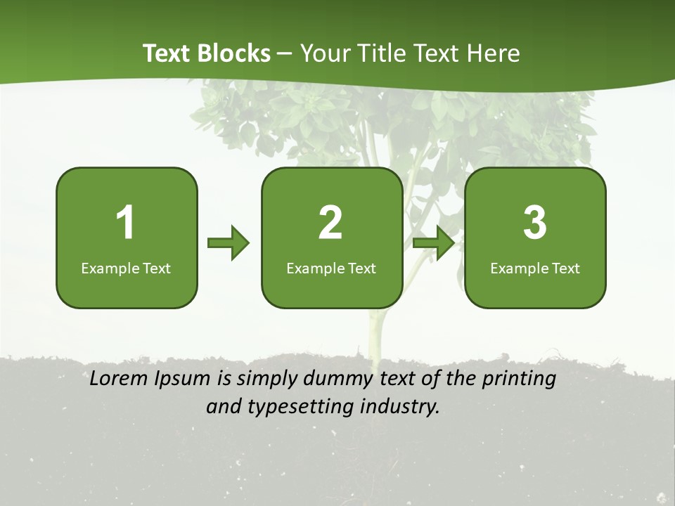 Brown Soil Flower PowerPoint Template