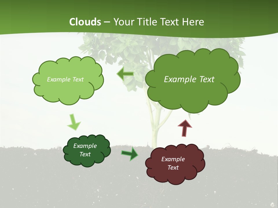 Brown Soil Flower PowerPoint Template