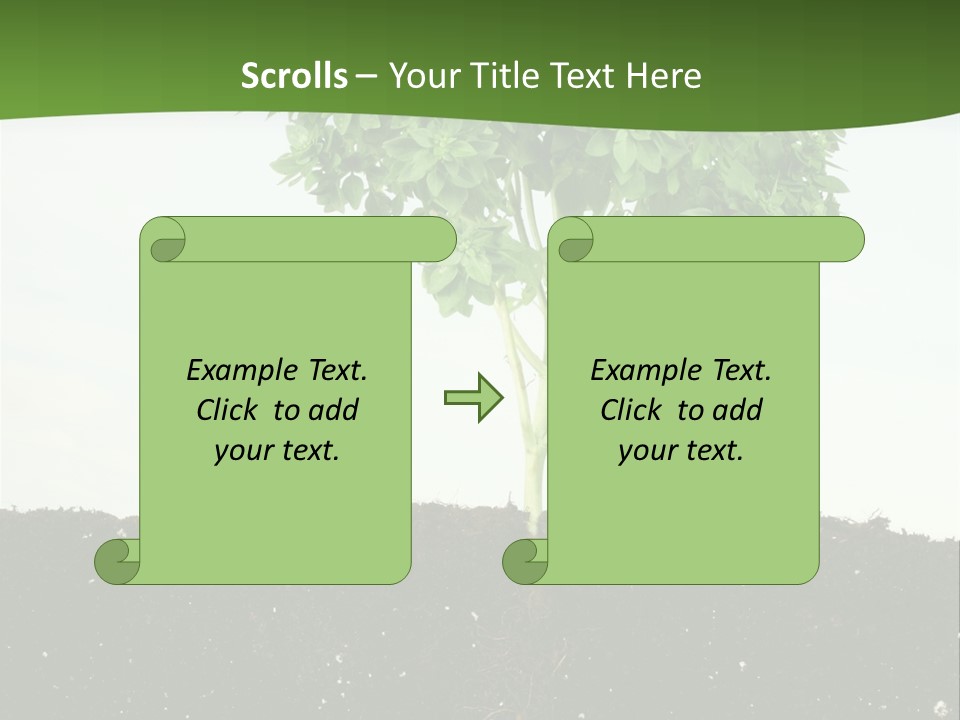 Brown Soil Flower PowerPoint Template