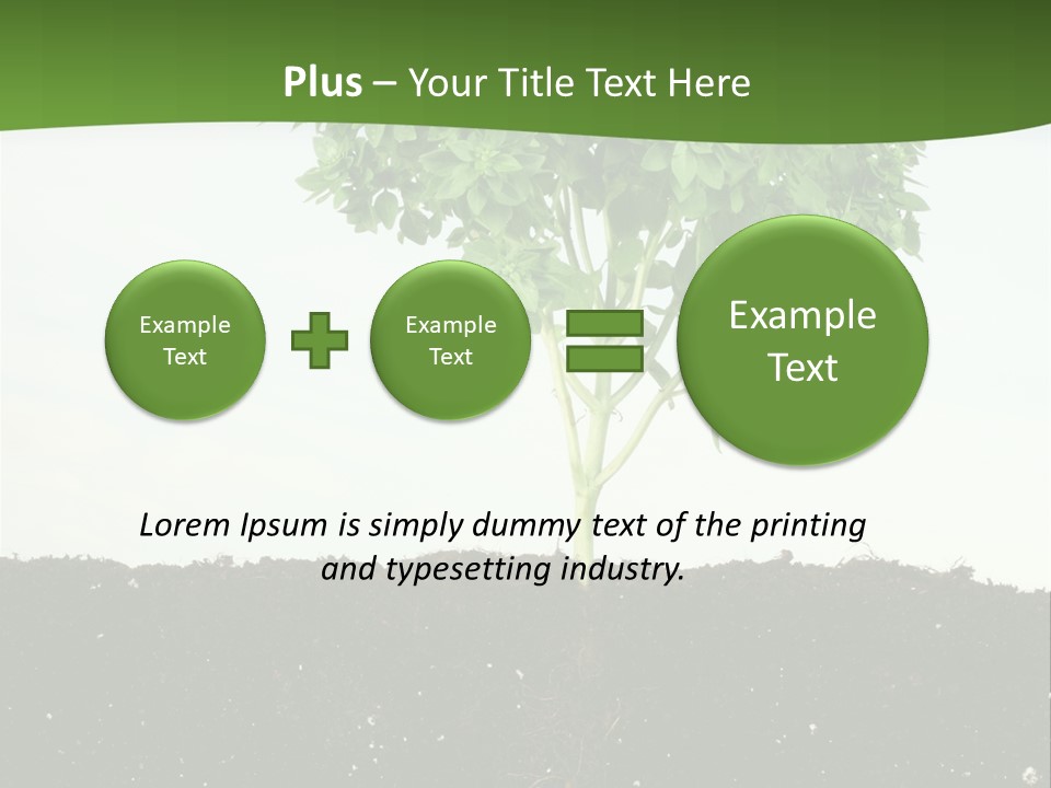 Brown Soil Flower PowerPoint Template