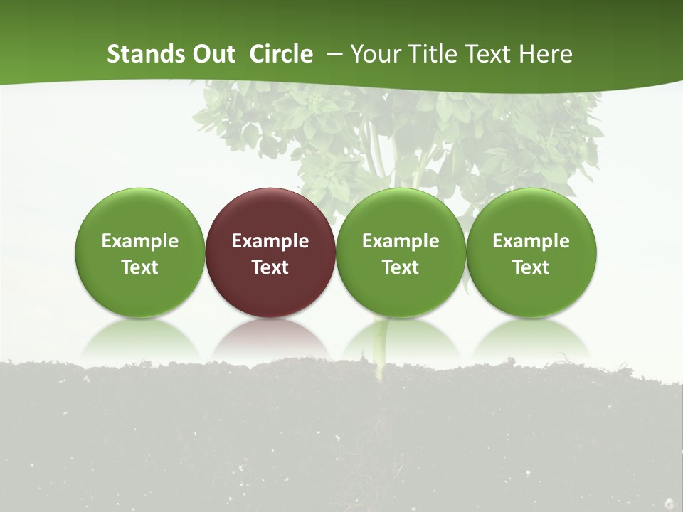 Brown Soil Flower PowerPoint Template