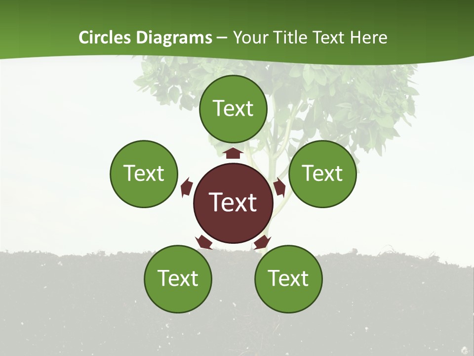 Brown Soil Flower PowerPoint Template