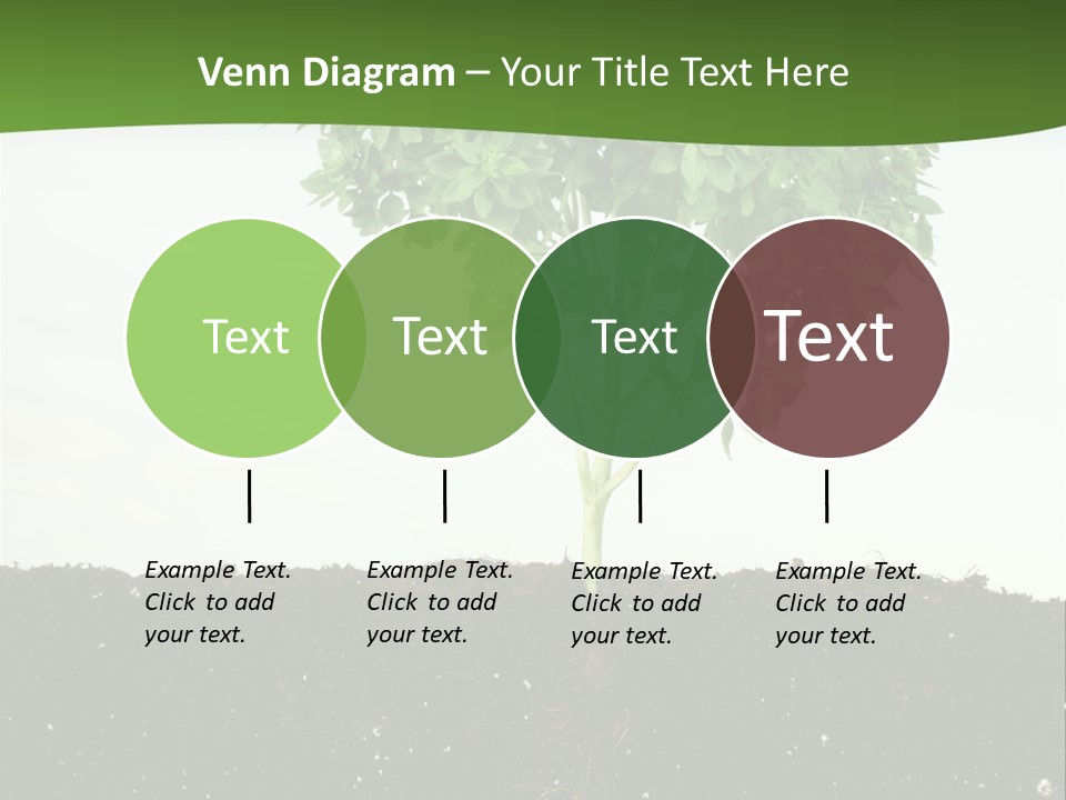 Brown Soil Flower PowerPoint Template