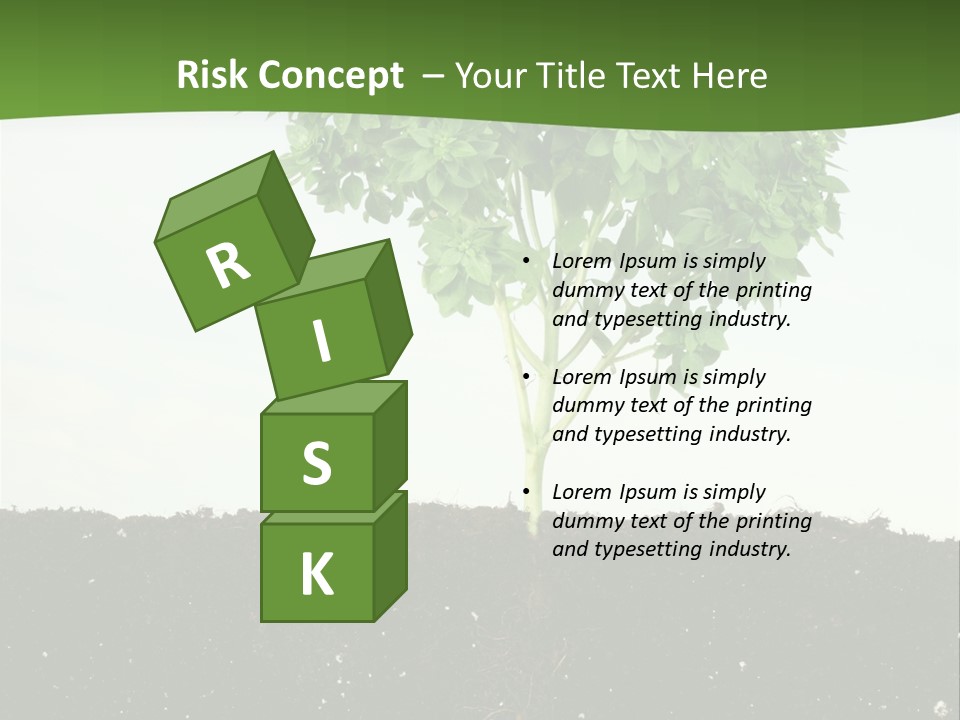 Brown Soil Flower PowerPoint Template