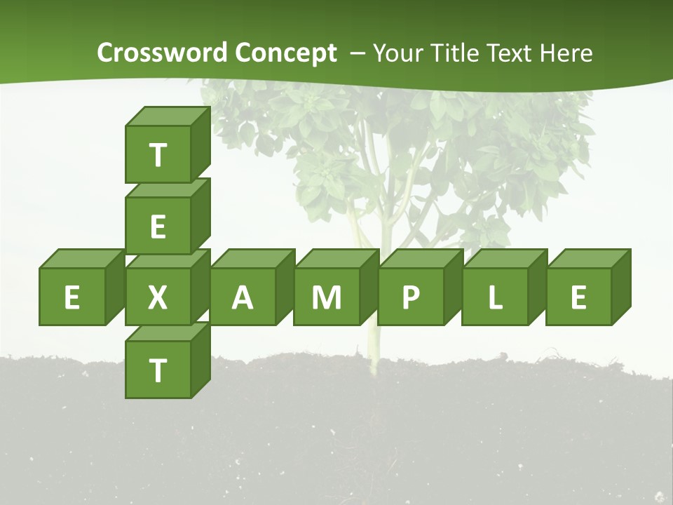 Brown Soil Flower PowerPoint Template