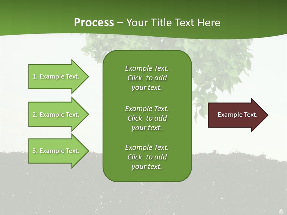 Brown Soil Flower PowerPoint Template