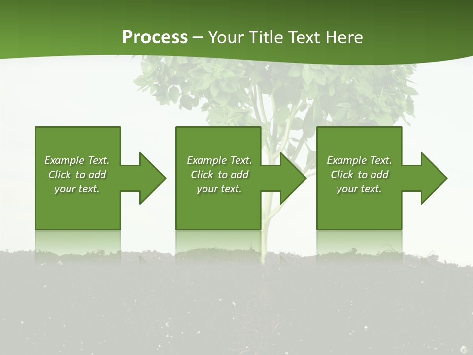 Brown Soil Flower PowerPoint Template