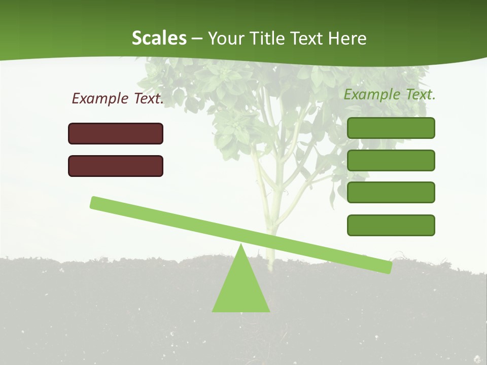Brown Soil Flower PowerPoint Template