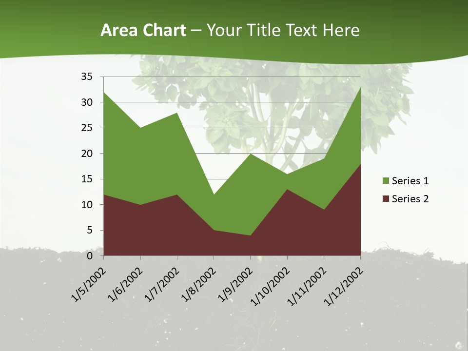 Brown Soil Flower PowerPoint Template