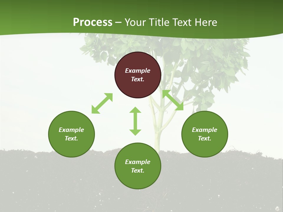 Brown Soil Flower PowerPoint Template
