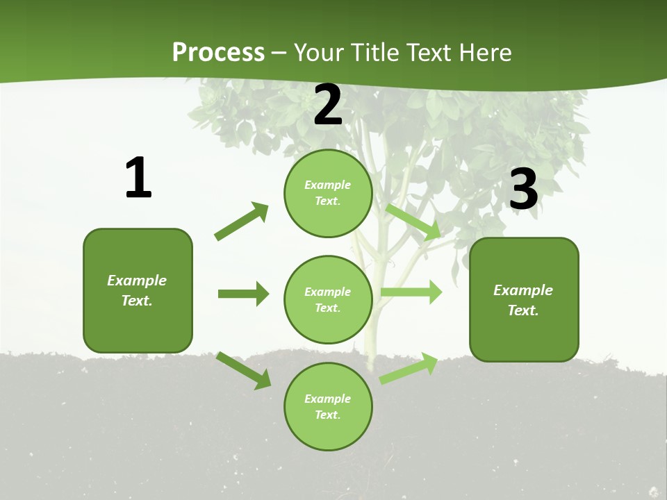 Brown Soil Flower PowerPoint Template