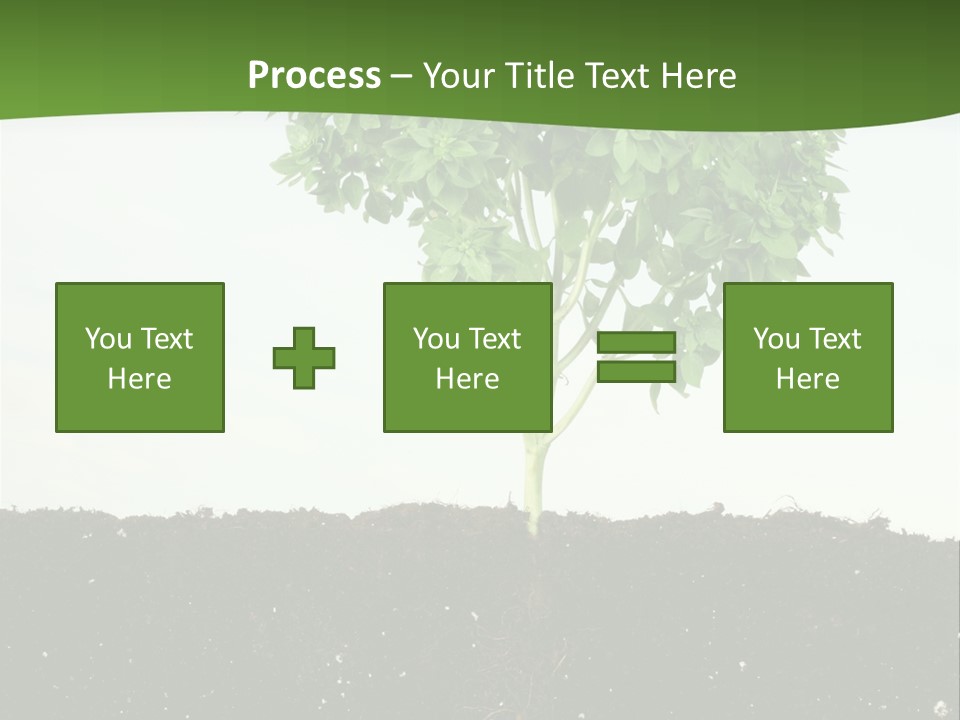 Brown Soil Flower PowerPoint Template