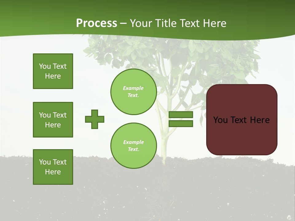 Brown Soil Flower PowerPoint Template