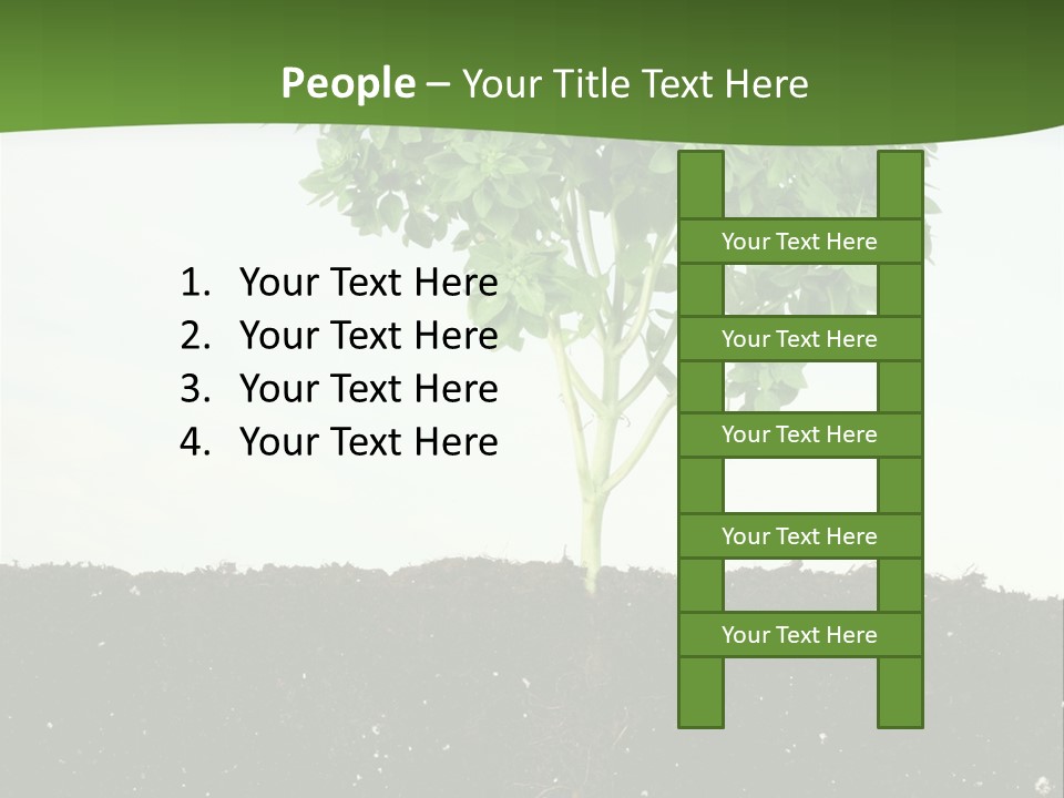 Brown Soil Flower PowerPoint Template