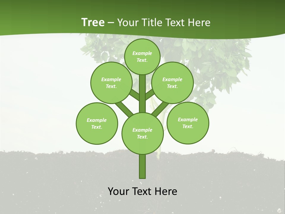Brown Soil Flower PowerPoint Template