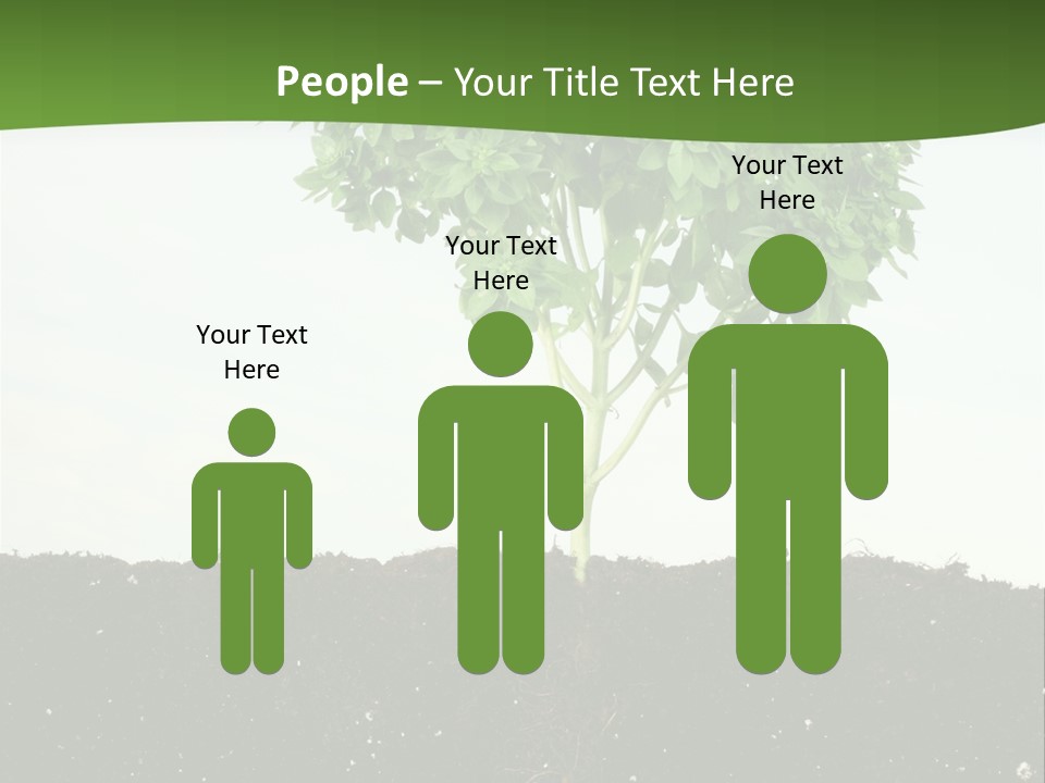 Brown Soil Flower PowerPoint Template