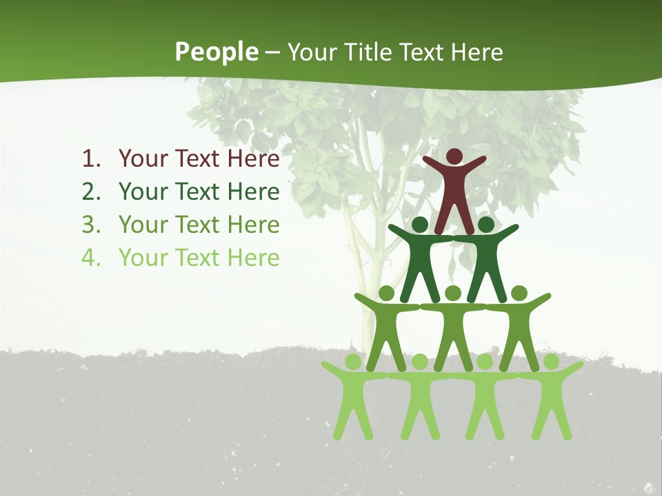 Brown Soil Flower PowerPoint Template