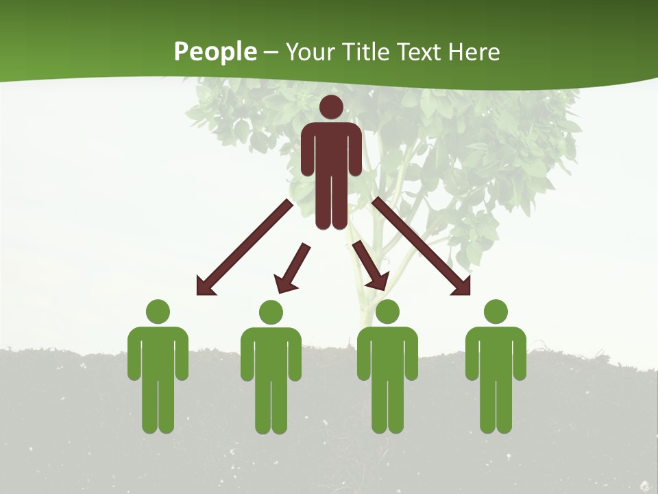 Brown Soil Flower PowerPoint Template