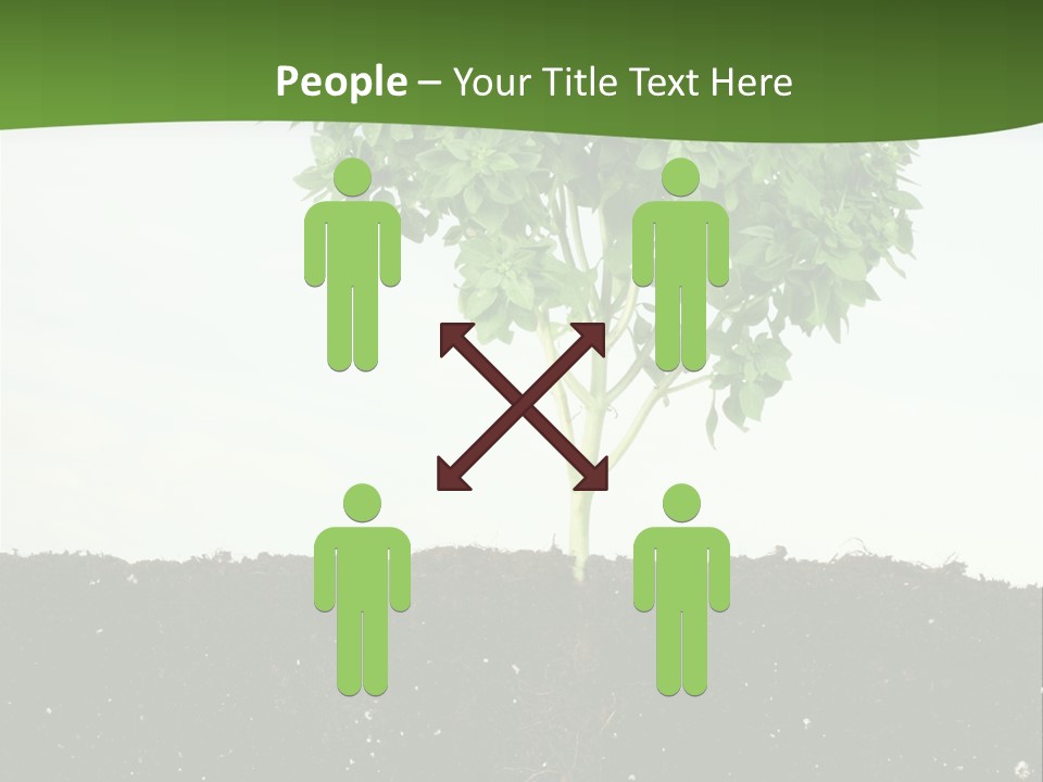 Brown Soil Flower PowerPoint Template