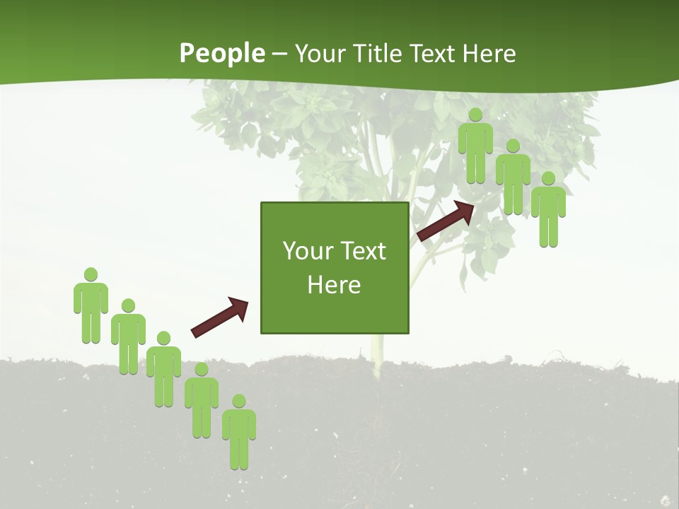 Brown Soil Flower PowerPoint Template