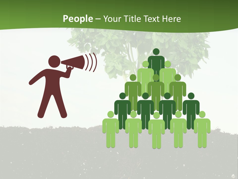 Brown Soil Flower PowerPoint Template