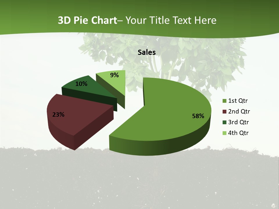 Brown Soil Flower PowerPoint Template