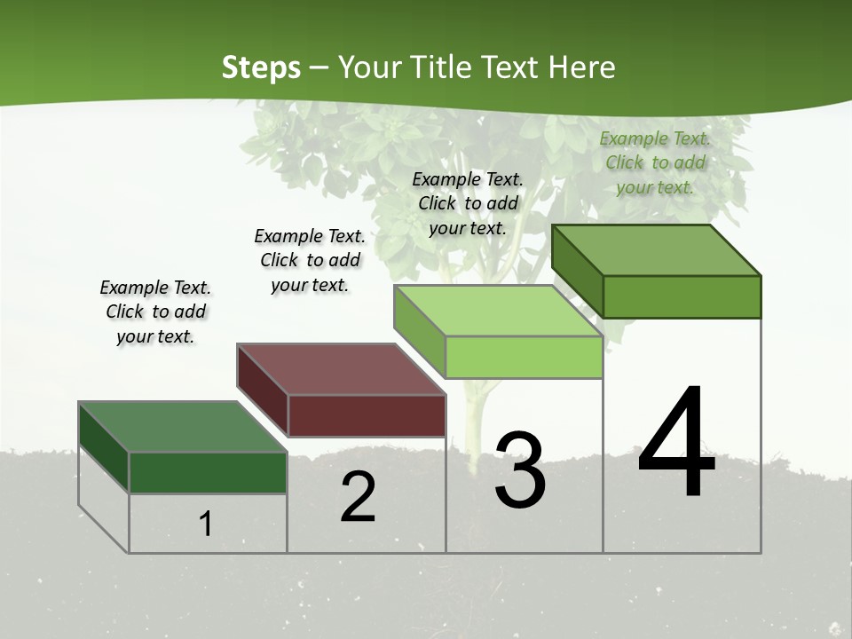Brown Soil Flower PowerPoint Template