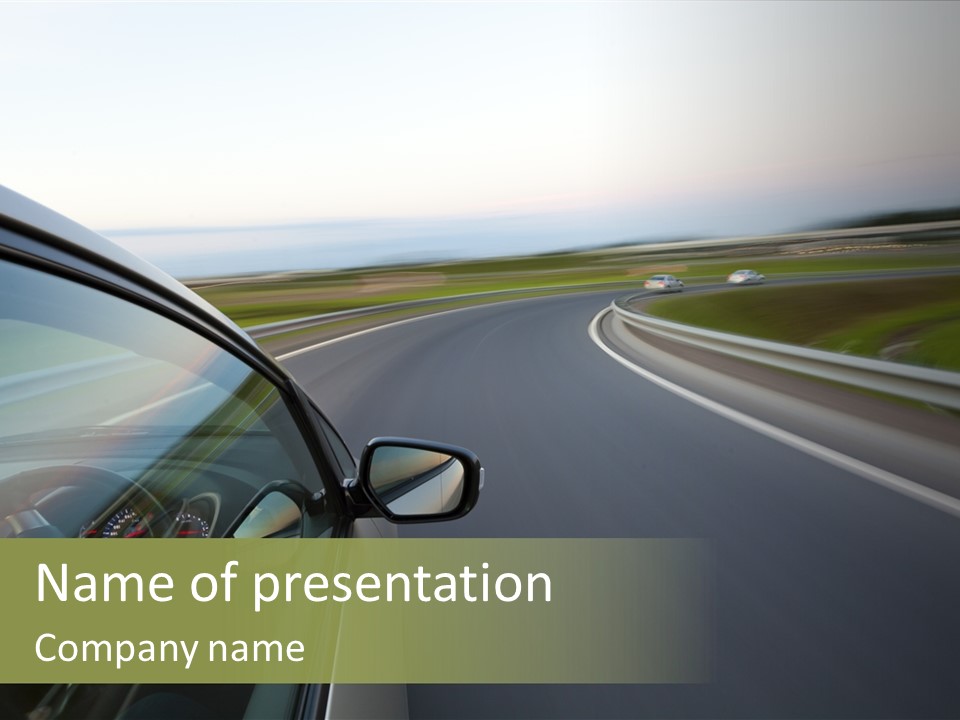 Mirror Rear Race PowerPoint Template