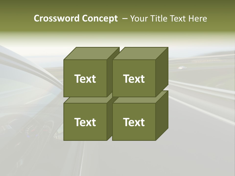 Mirror Rear Race PowerPoint Template