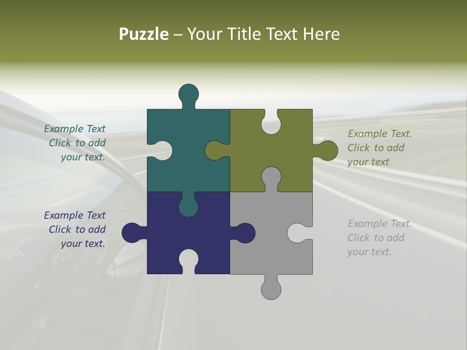 Mirror Rear Race PowerPoint Template