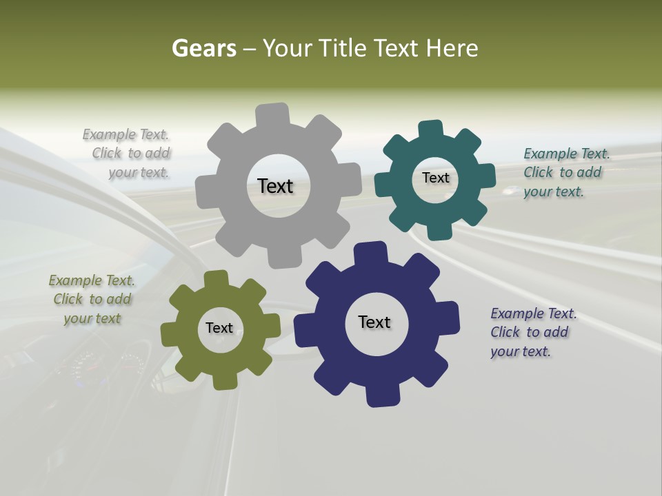 Mirror Rear Race PowerPoint Template