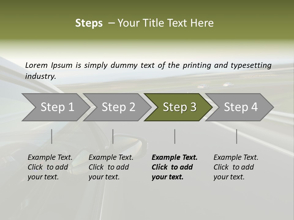 Mirror Rear Race PowerPoint Template
