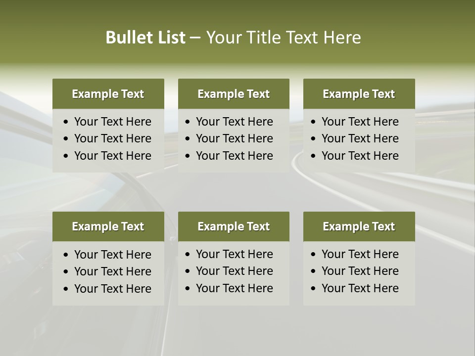 Mirror Rear Race PowerPoint Template