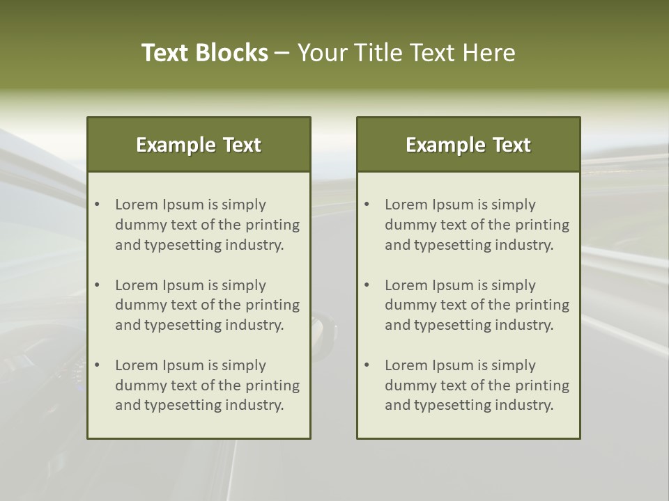 Mirror Rear Race PowerPoint Template