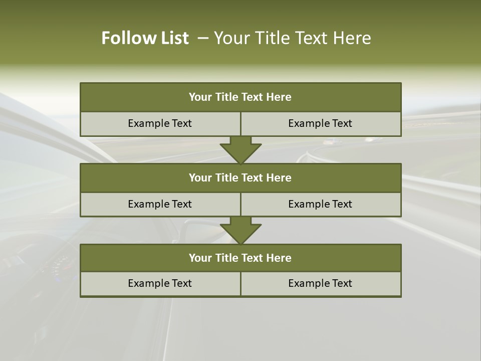 Mirror Rear Race PowerPoint Template