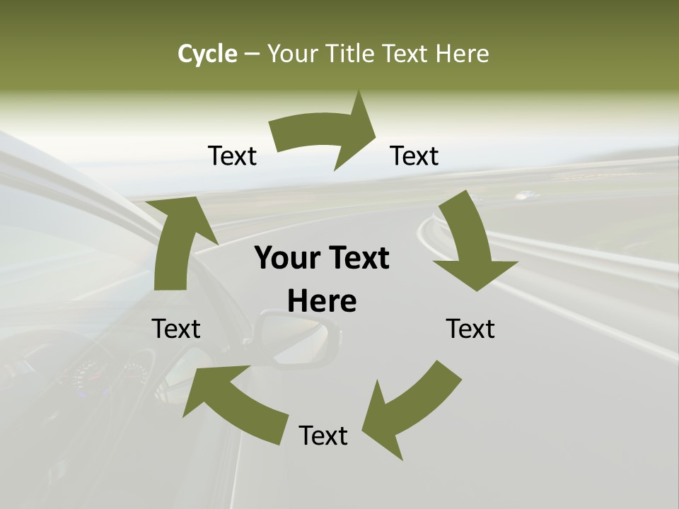 Mirror Rear Race PowerPoint Template