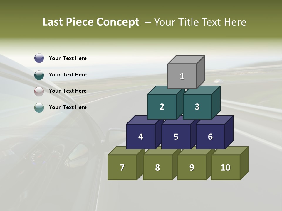 Mirror Rear Race PowerPoint Template