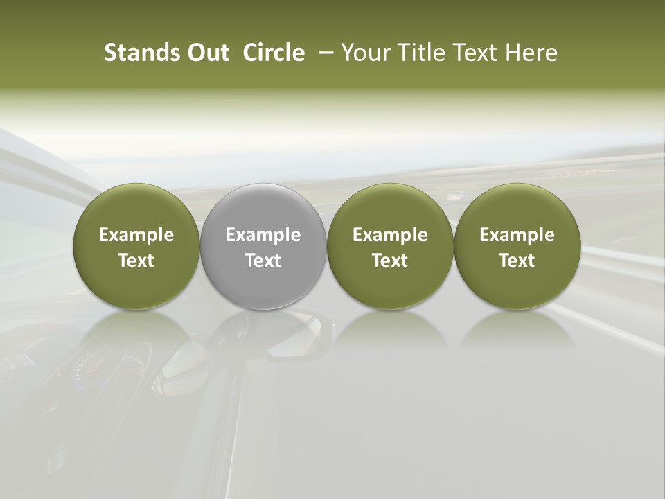 Mirror Rear Race PowerPoint Template