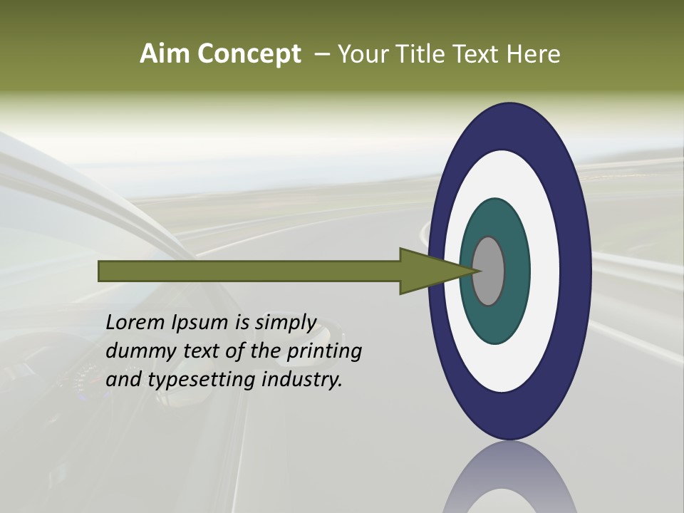 Mirror Rear Race PowerPoint Template