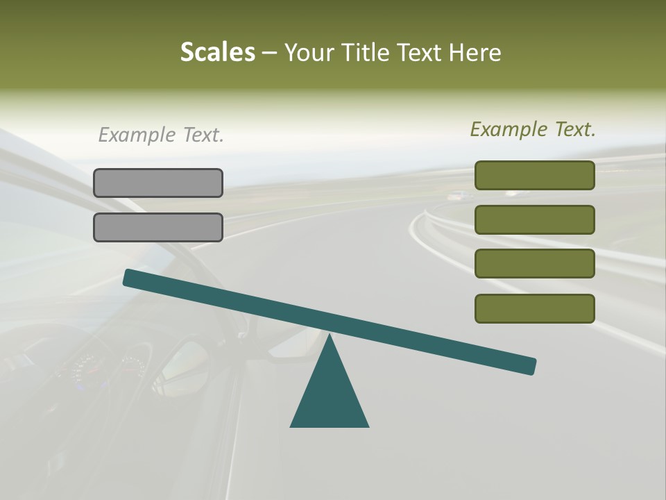 Mirror Rear Race PowerPoint Template