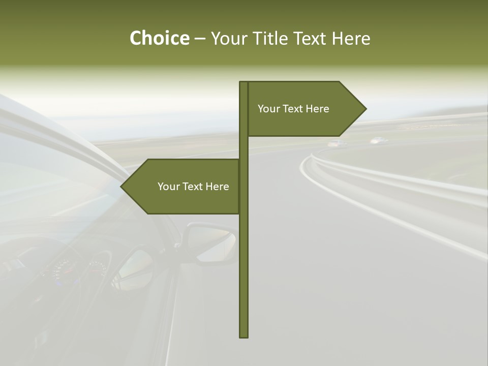 Mirror Rear Race PowerPoint Template