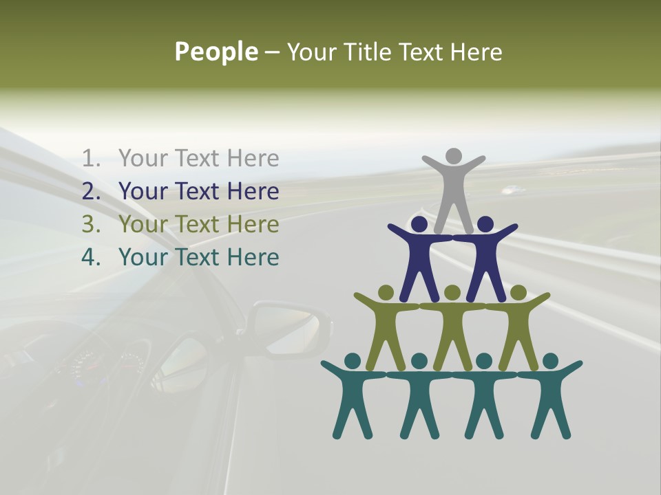 Mirror Rear Race PowerPoint Template