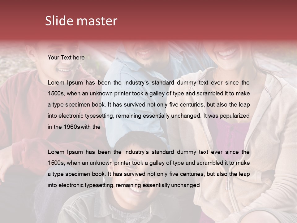 Outdoors Sun Hill PowerPoint Template