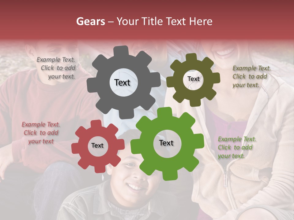 Outdoors Sun Hill PowerPoint Template