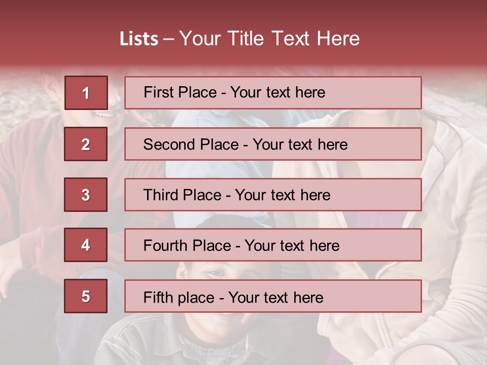 Outdoors Sun Hill PowerPoint Template