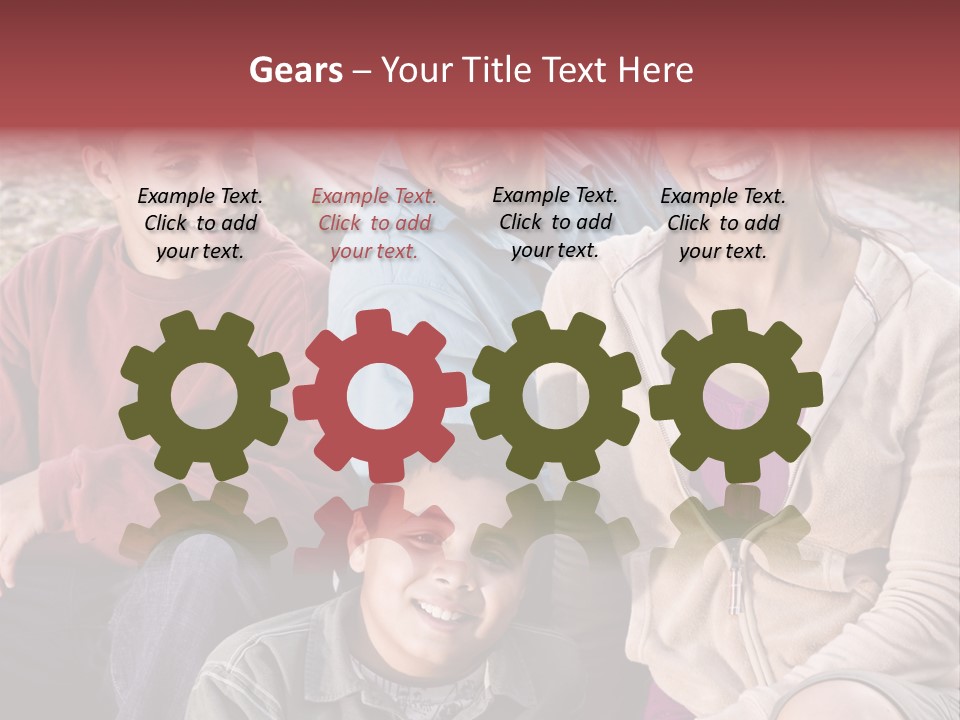 Outdoors Sun Hill PowerPoint Template